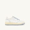 GOLF LOW SNEAKERS IN LEATHER COLOR WHITE AND PEARL BLUE