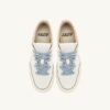GOLF LOW SNEAKERS IN LEATHER COLOR WHITE AND PEARL BLUE