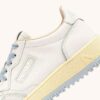 GOLF LOW SNEAKERS IN LEATHER COLOR WHITE AND PEARL BLUE