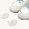 GOLF LOW SNEAKERS IN LEATHER COLOR WHITE AND PEARL BLUE