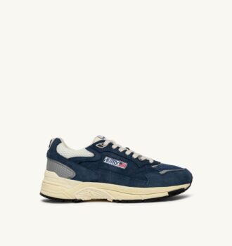 HYPERWAY SNEAKERS IN ENSIGN BLUE AND SILVER-TONE SUEDE AND MESH