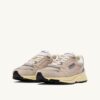HYPERWAY SNEAKERS IN SAND BROWN AND SILVER-TONE SUEDE AND MESH