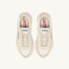 HYPERWAY SNEAKERS IN WHISPER WHITE LAMINATED LEATHER AND MESH