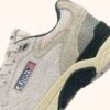 HYPERWAY SNEAKERS IN WHITE AND PINK MESH AND SUEDE