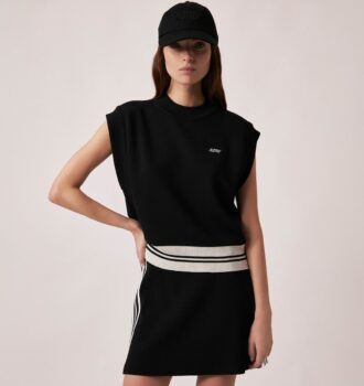 KNIT EMBROIDERED LOGO VEST WOMAN