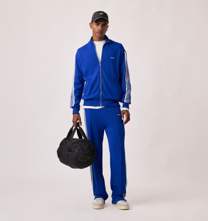 KNITTED TENNIS VISCOSE JOGGERS MAN