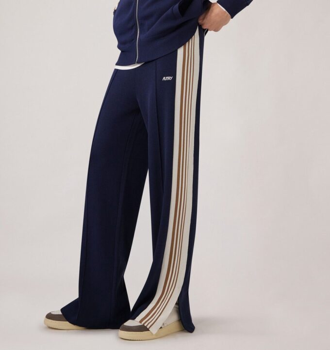 KNITTED TENNIS VISCOSE JOGGERS MAN