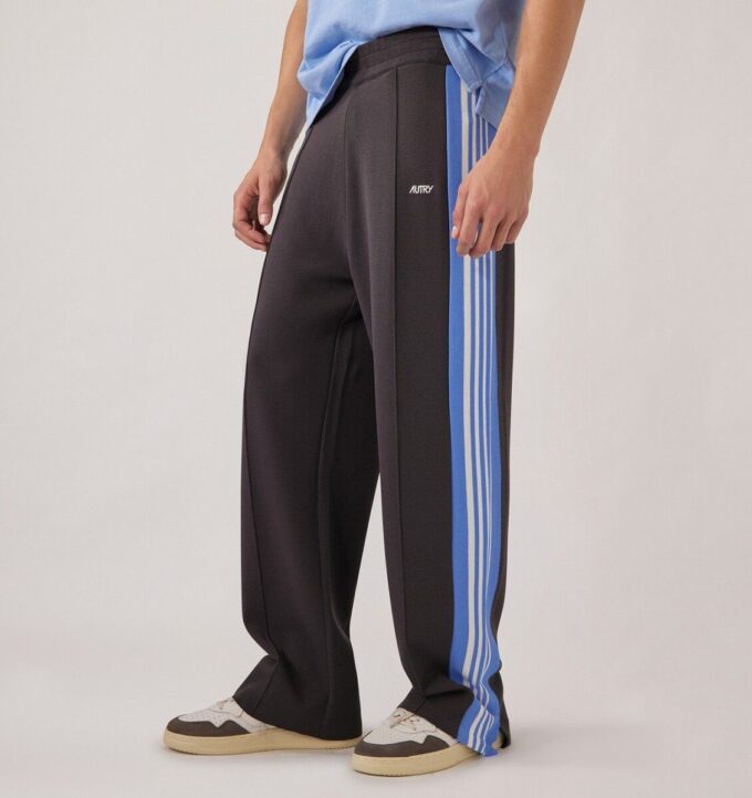 KNITTED TENNIS VISCOSE JOGGERS MAN