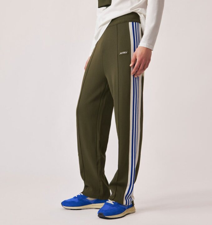KNITTED TENNIS VISCOSE JOGGERS MAN