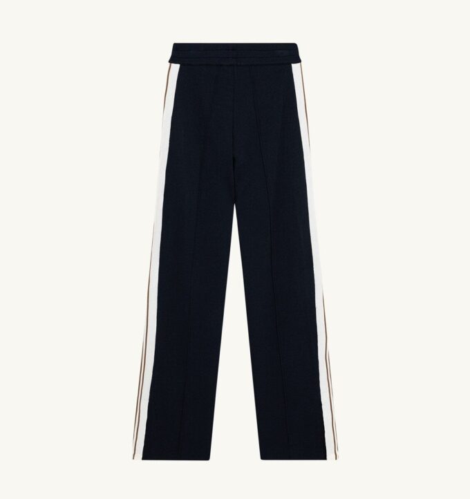 KNITTED TENNIS VISCOSE JOGGERS MAN