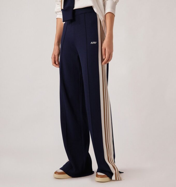 KNITTED TENNIS VISCOSE JOGGERS WOMAN