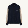 KNITTED TENNIS VISCOSE ZIP JACKET MAN