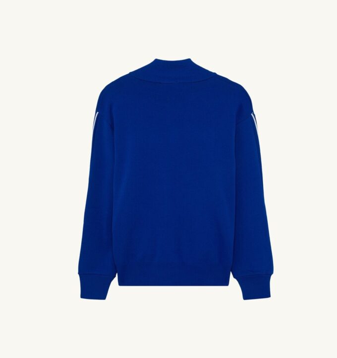 KNITTED TENNIS VISCOSE ZIP JACKET MAN