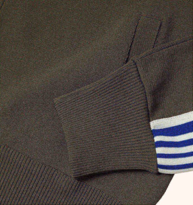 KNITTED TENNIS VISCOSE ZIP JACKET MAN