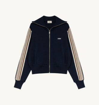 KNITTED TENNIS VISCOSE ZIP JACKET WOMAN