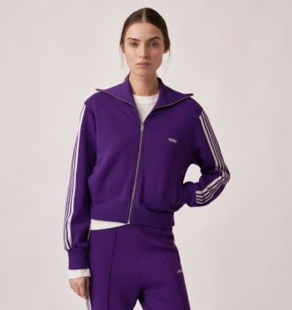 KNITTED TENNIS VISCOSE ZIP JACKET WOMAN