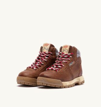 MALGA BOOTS IN LEATHER COLOR NATURAL LEATHER AND GRAY