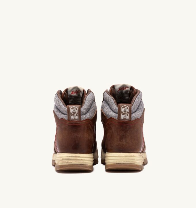 MALGA BOOTS IN LEATHER COLOR NATURAL LEATHER AND GRAY