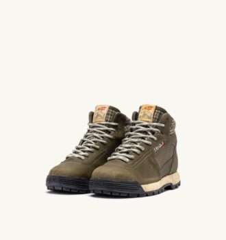 MALGA BOOTS IN NUBUCK LEATHER AND MESH COLOR HERB AND MOSSTONE