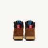 MALGA CORTINA IN CHESTNUT AND FLAME SCARLET SUEDE