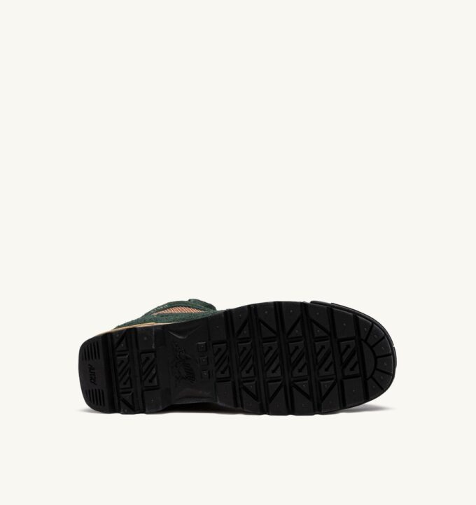 MALGA COURCHEVEL IN PINE AND ORANGE OCHRE SUEDE