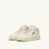 MED-WAY SNEAKERS IN LEATHER AND SHEARLING COLOR WHITE AND MARSHMALLOW