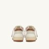 MED-WAY SNEAKERS IN LEATHER COLOR MARSHMALLOW AND BROWN SUGAR