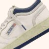 MED-WAY SNEAKERS IN LEATHER COLOR MARSHMALLOW AND ENSIGN BLUE
