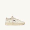 MED-WAY SNEAKERS IN LEATHER COLOR MARSHMALLOW AND PLATINUM