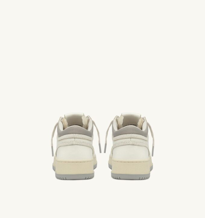 MED-WAY SNEAKERS IN LEATHER COLOR MARSHMALLOW AND VAPOR