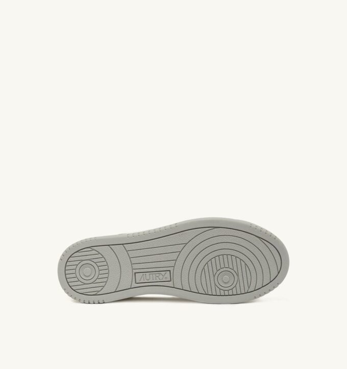 MED-WAY SNEAKERS IN LEATHER COLOR MARSHMALLOW AND VAPOR