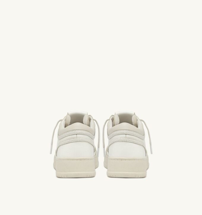 MED-WAY SNEAKERS IN LEATHER COLOR MARSHMALLOW AND WHITE