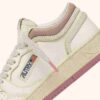 MED-WAY SNEAKERS IN LEATHER COLOR MARSHMALLOW AND ZEPHYR