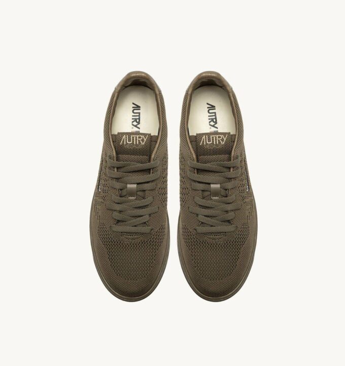 MEDALIST EASEKNIT LOW SNEAKERS IN COVERT GREEN KNIT