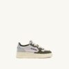 MEDALIST KIDS LOW SNEAKERS IN SCHIO GREEN AND LOFT GRAY IN SUEDE