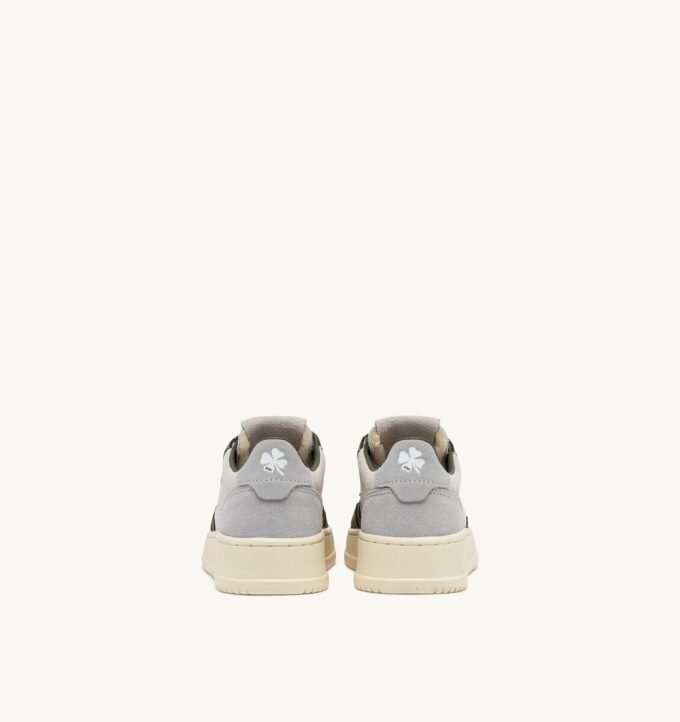 MEDALIST KIDS LOW SNEAKERS IN SCHIO GREEN AND LOFT GRAY IN SUEDE