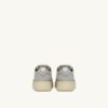 MEDALIST KIDS LOW SNEAKERS IN SUEDE COLOR LOFT WHITE AND GREEN