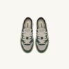 MEDALIST KIDS LOW SNEAKERS IN SUEDE COLOR LOFT WHITE AND GREEN