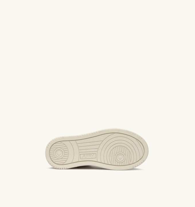 MEDALIST KIDS LOW SNEAKERS IN WHITE BROWN AND PINK LEATHER