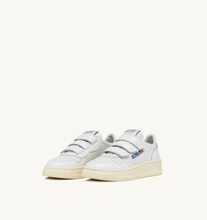 MEDALIST KIDSTRIPES LOW SNEAKERS IN WHITE LEATHER