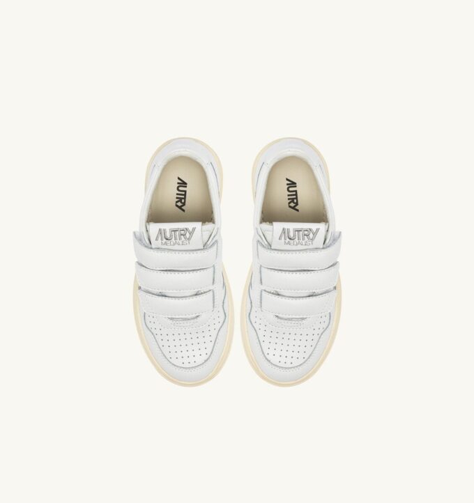 MEDALIST KIDSTRIPES LOW SNEAKERS IN WHITE LEATHER