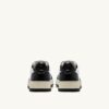 MEDALIST LOW BICOLOR SNEAKERS IN WHITE AND BLACK LEATHER