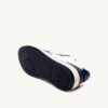 MEDALIST LOW BICOLOR SNEAKERS IN WHITE AND BLUE LEATHER