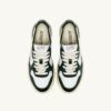 MEDALIST LOW BICOLOR SNEAKERS IN WHITE AND MOUNTAIN LEATHER