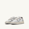 MEDALIST LOW BICOLOR SNEAKERS IN WHITE AND VAPOR LEATHER