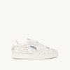 MEDALIST LOW ‘BLOOMING’ SNEAKERS IN PATENT LEATHER COLOR WHITE