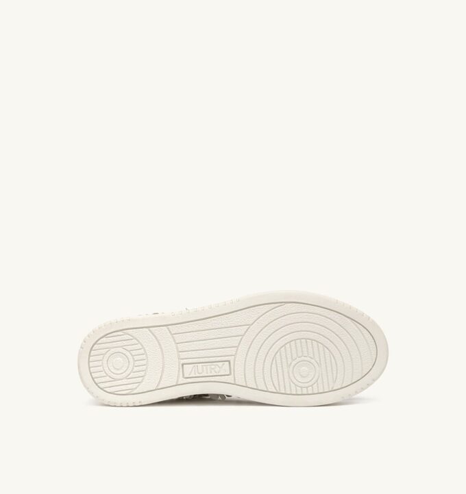 MEDALIST LOW ‘BLOOMING’ SNEAKERS IN PATENT LEATHER COLOR WHITE