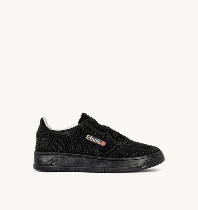 MEDALIST LOW ‘CRYSTAL’ MICRO RHINESTONES SNEAKERS BLACK