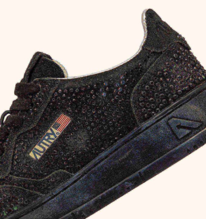 MEDALIST LOW ‘CRYSTAL’ MICRO RHINESTONES SNEAKERS BLACK