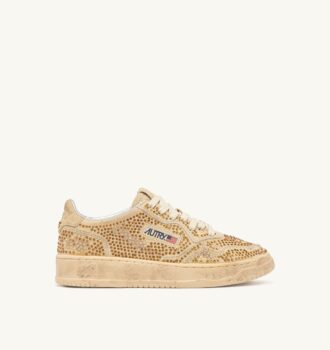 MEDALIST LOW ‘CRYSTAL’ MICRO RHINESTONES SNEAKERS BRONZE